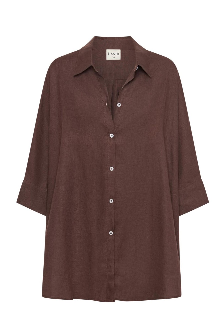 Women TJ Swim | Franca Linen Shirt