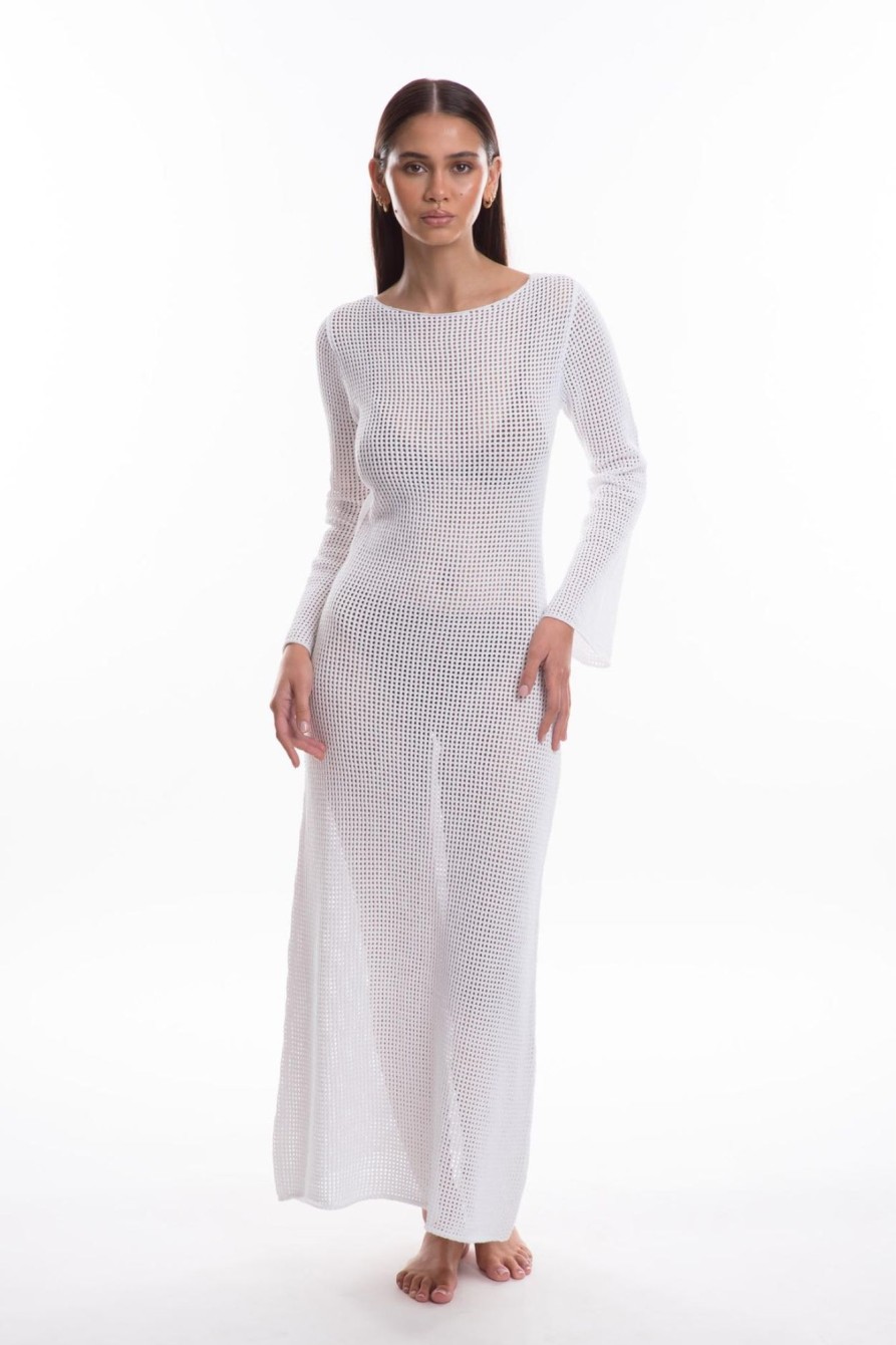 Women TJ Swim | Sloane Crochet Maxi Dress