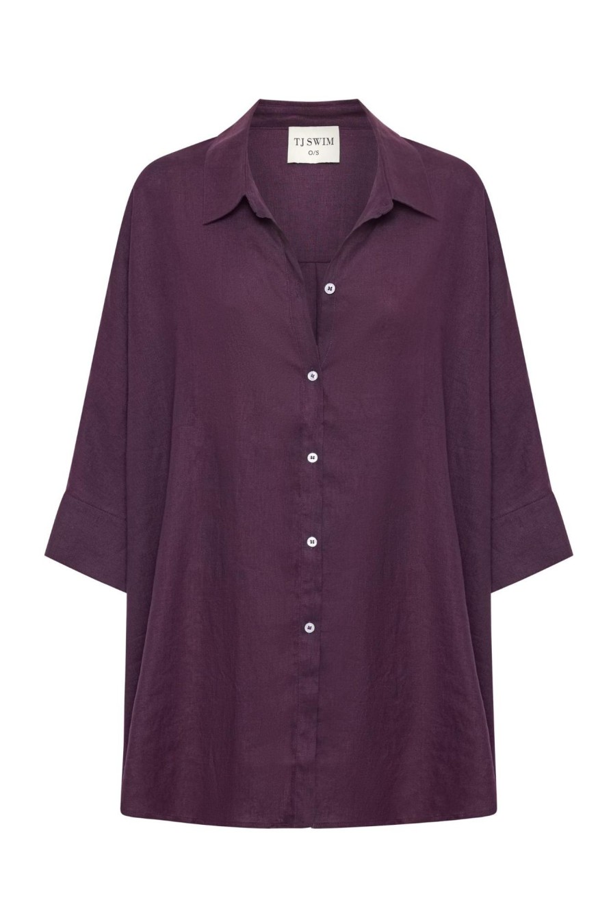 Women TJ Swim | Franca Linen Shirt